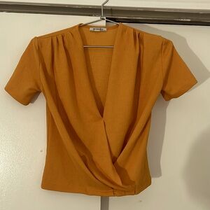 Zara yellow dress shirt